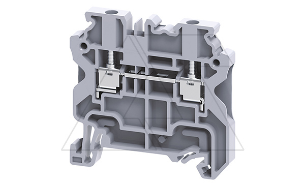 Клемма проходная CY2.5 /5x50mm, винтовая, 2 присоед., 2,5(max 4)mm2, 24A, 1000V, серая Клемма проходная CY2.5 /5x50mm, винтовая, 2 присоед., 2,5(max 4)mm2, 24A, 1000V, серая