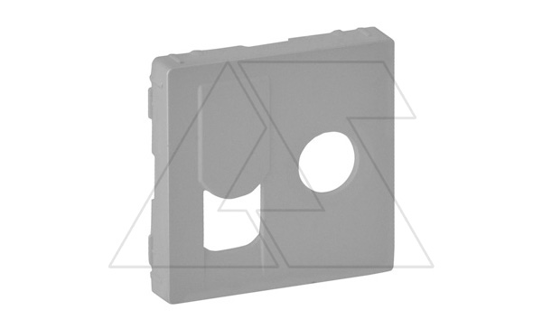 Valena Life - Лицевая панель розетки TV-RJ45, алюминий