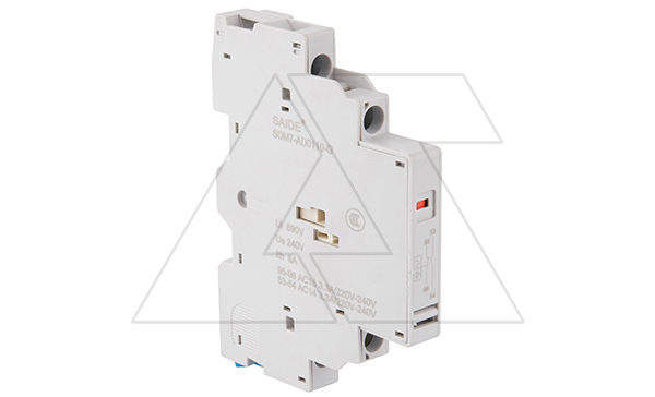 Блок-контакт сигнальный+вспом. SDM7-AD0110, 1NC+1NO, 0.3A(240V AC15)/1A(24V DC13), боковой монтаж слева, для SDM7-32
