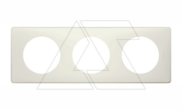 Celiane - Рамка 3 поста белый перкаль