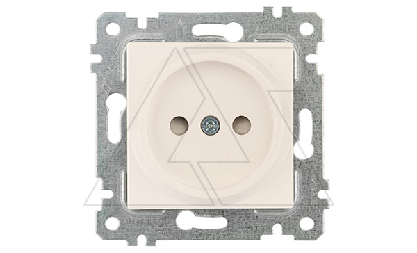 Rita - Розетка 2P+E, защ. шторки, белый