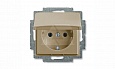 Basic 55 - Розетка 2P+E нем. стд. (шампань) от интернет-магазина amperkin.by