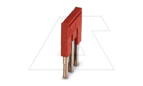 Перемычка FBS 3-5 на 3 полюса, для клемм 5,2mm, 24A, красная Перемычка FBS 3-5 на 3 полюса, для клемм 5,2mm, 24A, красная