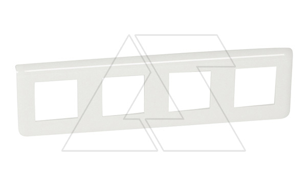 Mosaic - Рамка 4X2M гориз., белый (суппорт 80254 или 4х80251)