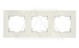 Rita - Рамка 3 поста, горизонтальный монтаж, серый от интернет-магазина amperkin.by