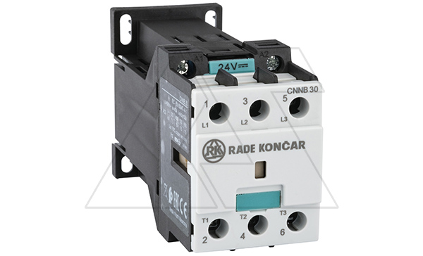 Контактор CNNB 30 00, 24VDC, 3P, 30A/(40A по AC-1), 15kW(400VAC), Uk=24VDC