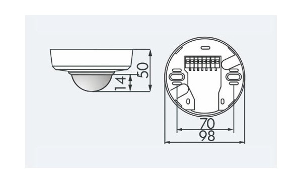 Датчик присутствия B.E.G. PD2-M-2C-SM