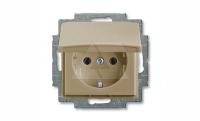 Basic 55 - Розетка 2P+E нем. стд. (шампань)