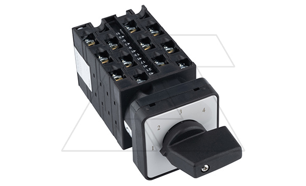 Переключатель UKT0-6-8271/E, 3P, 20A, тип 1-2-3-4, 3NO на 1_4, на дверь, фронт IP65