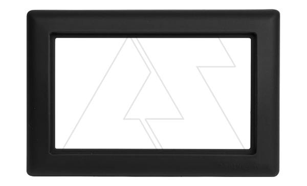 Daria - Рамка двойной розетки, к механизмам серии 21, черный мат