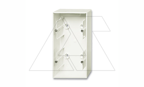 Basic 55 - Коробка для наклад. монтажа 2поста (шале-белый)