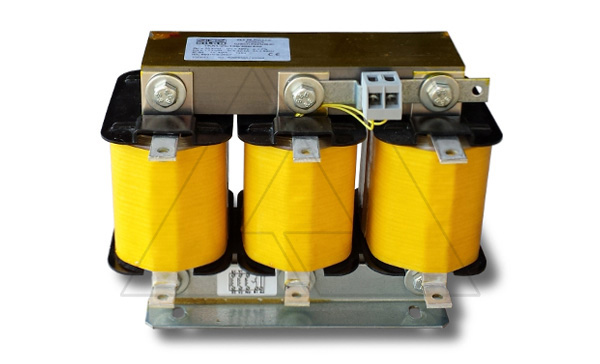 Дроссель защитный TKA1-28,1-189/400/440, трехфазный, Qc=28.1kVAr, 189Hz (p=7%), 400/440VAC, материал намотки (Al), термозащита Tmax=130°C, IP00