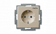 Basic 55 - Розетка 2P+E нем. стд.с маркировкой DATA (шампань) от интернет-магазина amperkin.by