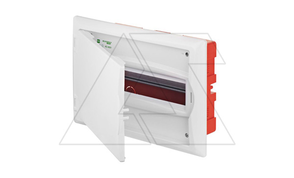 Щит встраив. ECO BOX 1x12M, N/PE 2x 2x16+7x10mm2, белая пласт. дверь, белый RAL9003, 240x360x106mm, IP40