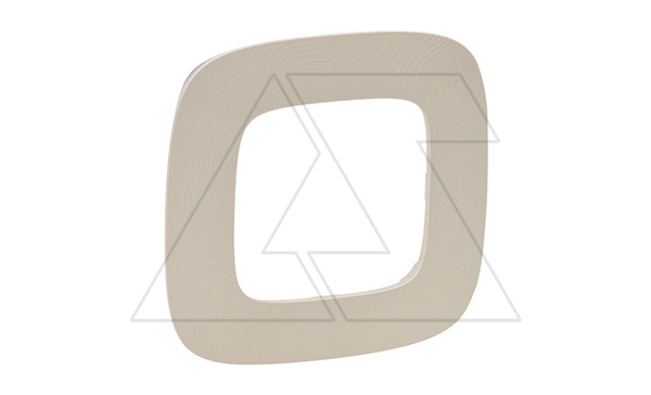 Valena Allure - Рамка 1 пост, тиснение бежевое