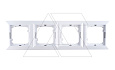 OPAL - Рамка 4 поста, белый от интернет-магазина amperkin.by