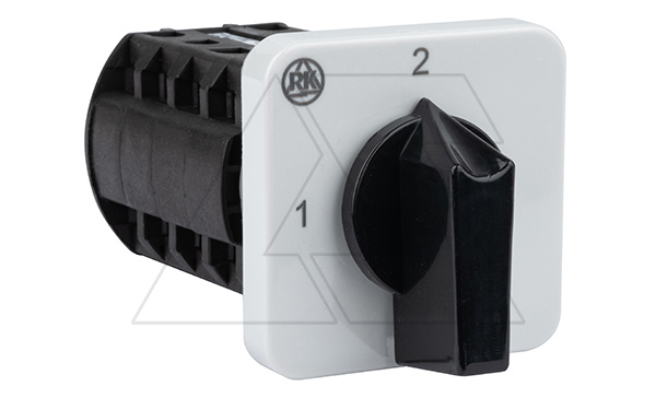 Переключатель BS 16 69K U, 4P, 20A, тип 1-2 (90°), 4NO на 1_2, без перемычек, на дверь, фронт IP40 Переключатель BS 16 69K U, 4P, 20A, тип 1-2 (90°), 4NO на 1_2, без перемычек, на дверь, фронт IP40