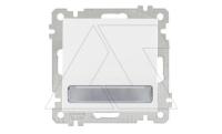21 - Выключатель с подсветкой, с маркировкой, пруж. зажимы, белый 21 - Выключатель с подсветкой, с маркировкой, пруж. зажимы, белый