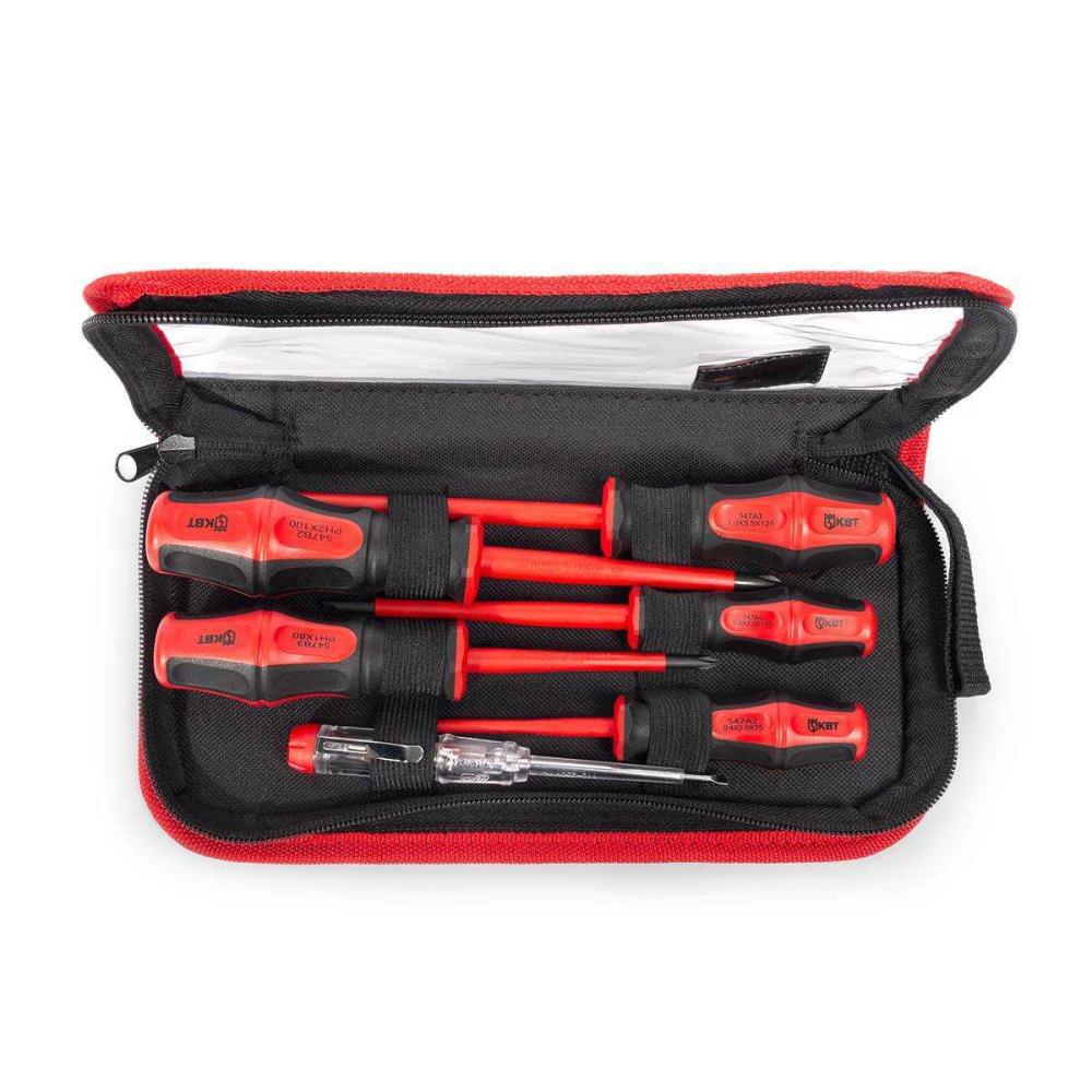 Набор диэлектрических отверток VDE, с профилями шлиц и крест НИО-06, серия «ПРОФИ»