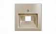 Basic 55 - Лицевая панель для одинарной информационной розетки (шампань) от интернет-магазина amperkin.by