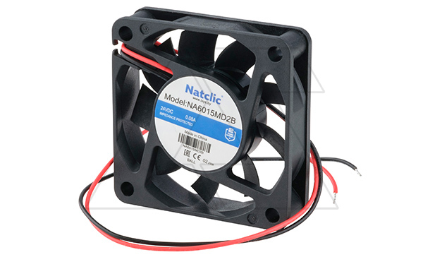 Вентилятор осевой NA, 60x60x15мм, 24VDC, 26,1м3/ч, 1,92Вт, 4000об/мин, 28дБА, подшипник качения