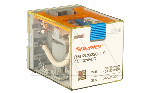 Реле REH2CO220LTS, 2CO, 16A(400VAC)/ 10A(220VDC), 220VDC, мех. индикация, тест-кнопка с блокировкой, LED, магнит Реле REH2CO220LTS, 2CO, 16A(400VAC)/ 10A(220VDC), 220VDC, мех. индикация, тест-кнопка с блокировкой, LED, магнит