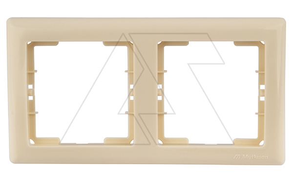 Daria - Рамка 2 поста, к механизмам серии 21, горизонтальный монтаж, сл.кость