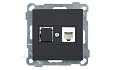 21 - Розетка телефонная 1хRJ-12, черный мат от интернет-магазина amperkin.by 21 - Розетка телефонная 1хRJ-12, черный мат от интернет-магазина amperkin.by