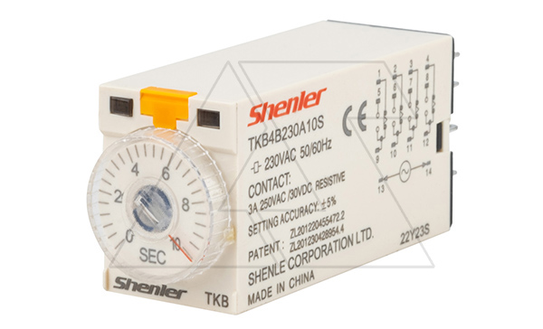 Реле времени TKB4B230A10S, 4CO, 5A, 230VAC, задержка включения, LED, 0.5s-10s±5%, монтаж в цоколь SKF14 Реле времени TKB4B230A10S, 4CO, 5A, 230VAC, задержка включения, LED, 0.5s-10s±5%, монтаж в цоколь SKF14
