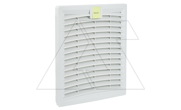 Фильтр-решетка SFE откидной, габариты 211x211x29мм, вырез 177x177мм, степень фильтрации 94%, IP54, RAL7035