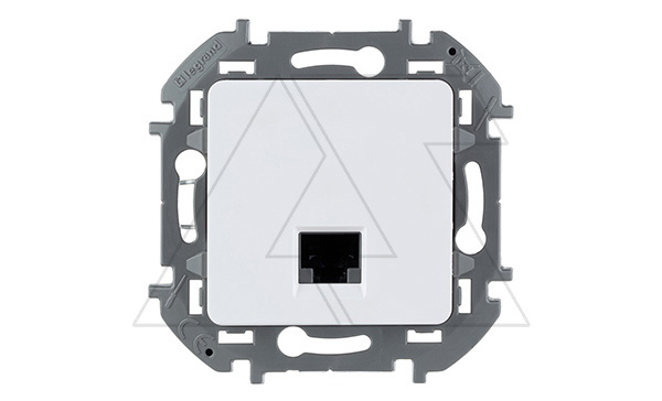 Inspiria - Розетка 1хRJ-45 UTP CAT6 (белый)
