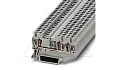 Клемма проходная ST 4-TWIN /6,2mm, пружинная, 3 присоед., 4(max 6)mm2, 32A, 800V, серая от интернет-магазина amperkin.by