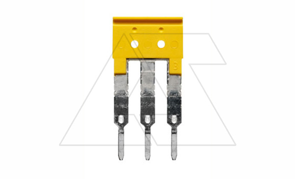Шунт ZQV 2.5/3 на 3 пружинные клеммы ZDU 2,5 Шунт ZQV 2.5/3 на 3 пружинные клеммы ZDU 2,5