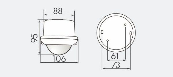 Датчик присутствия B.E.G. PD4-M-DUO-DIM-SM