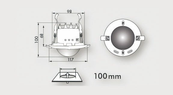 Датчик присутствия B.E.G. PD4-M-TRIO-C-3P-FC