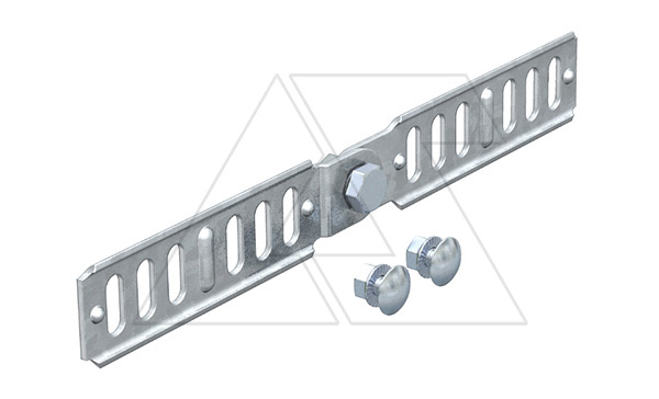 Соединитель RGV 35 FS шарнирный, для лотков высотой борта 35мм, конв. оцинк.