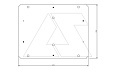 Плата монтажная 414x318mm для коробок SCABOX 460x380mm, с комплектом винтов от интернет-магазина amperkin.by