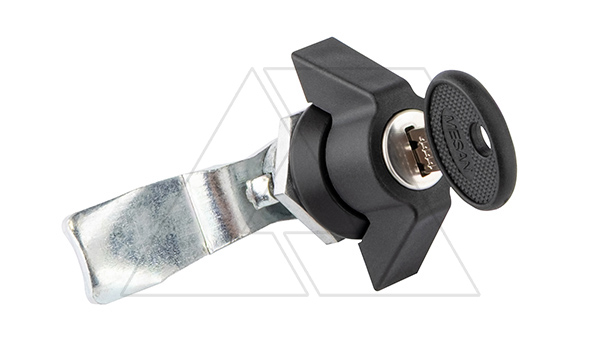 Замок-бабочка язычковый под ключ с секретом