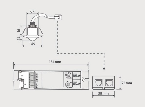 Сенсор для датчика присутствия B.E.G. PD9-S-SDB-FC
