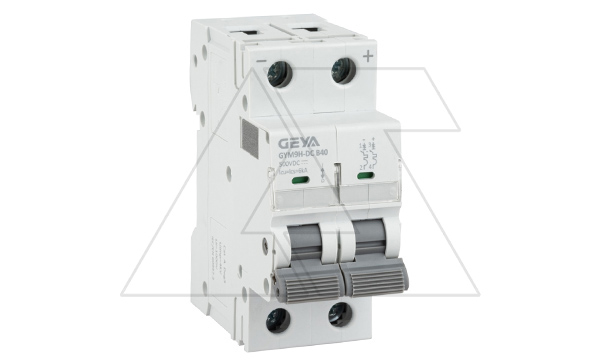 Авт. выкл. GYM9HDC-2P-40B, 2P, 40A, хар-ка B, 6kA, 250VDC, 2M Авт. выкл. GYM9HDC-2P-40B, 2P, 40A, хар-ка B, 6kA, 250VDC, 2M