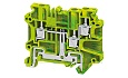 Клемма защитного проводника CYG4/3 /6x58,8mm, винтовая, 3 присоед., 4(max 6)mm2, желто-зеленая от интернет-магазина amperkin.by Клемма защитного проводника CYG4/3 /6x58,8mm, винтовая, 3 присоед., 4(max 6)mm2, желто-зеленая от интернет-магазина amperkin.by