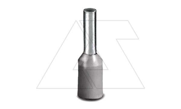 Кабельный наконечник AI 2,5 - 8 GY изолированный, сечение 2,5mm2, длина 8mm, серый (упак. 100шт.) Кабельный наконечник AI 2,5 - 8 GY изолированный, сечение 2,5mm2, длина 8mm, серый (упак. 100шт.)