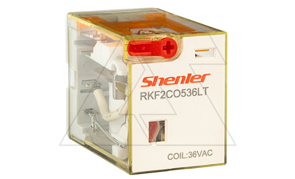 Реле RKF2CO536LT, 2CO, 12A(250VAC/30VDC), 36VAC, мех. индикация, тест-кнопка с блокировкой, LED Реле RKF2CO536LT, 2CO, 12A(250VAC/30VDC), 36VAC, мех. индикация, тест-кнопка с блокировкой, LED