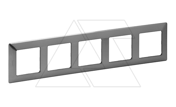 Valena Life - Рамка 5 постов верт/гориз, сталь