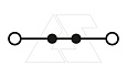Клемма проходная CP4BU /6x54,8mm, push-in, 2 присоед., 4(max 6)mm2, 32A, 1000V, синяя от интернет-магазина amperkin.by