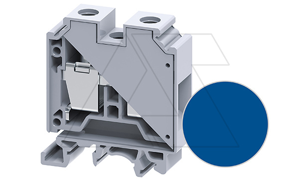 Клемма проходная CTS35UNBU /16x50,5mm, винтовая, 2 присоед., 35mm2, 125A, 1000V, синяя Клемма проходная CTS35UNBU /16x50,5mm, винтовая, 2 присоед., 35mm2, 125A, 1000V, синяя