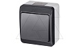 HERMES - Выключатель/переключатель на 2 направления, 10A/250V, IP44, антрацит от интернет-магазина amperkin.by