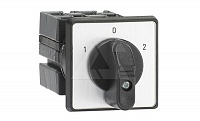 Переключатель ONU3PB, тип 1-0-2, 25А, 3н.о./на 1 и 2, IP65, монтаж на дверь от интернет-магазина amperkin.by