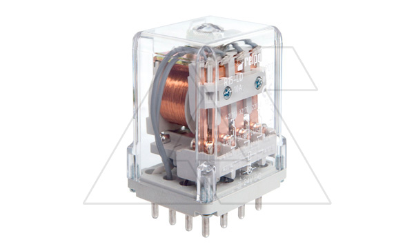 Реле R15-1014-23-3012-K, 4CO, 10A(250VAC), 12VAC, тест-кнопка Реле R15-1014-23-3012-K, 4CO, 10A(250VAC), 12VAC, тест-кнопка