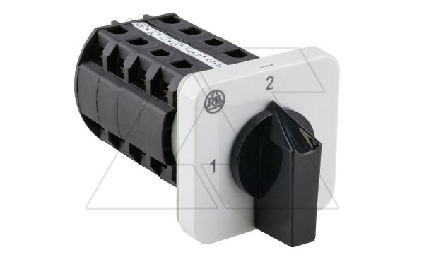 Переключатель BS 25 69 U, 4P, 25A, тип 1-2 (90°), 4NO на 1_2, на дверь, фронт IP40